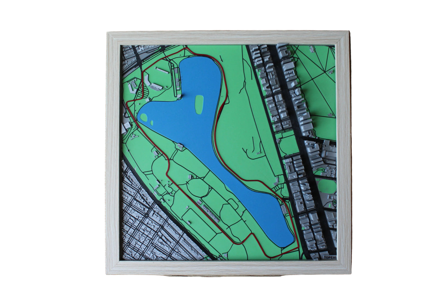Melbourne circuit 3d plattegrond