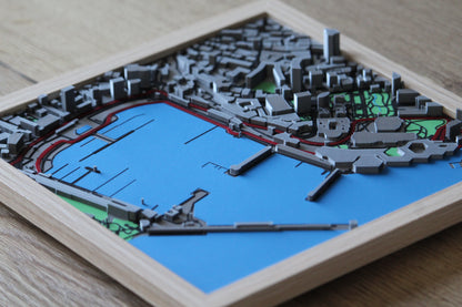 Monaco circuit 3d plattegrond