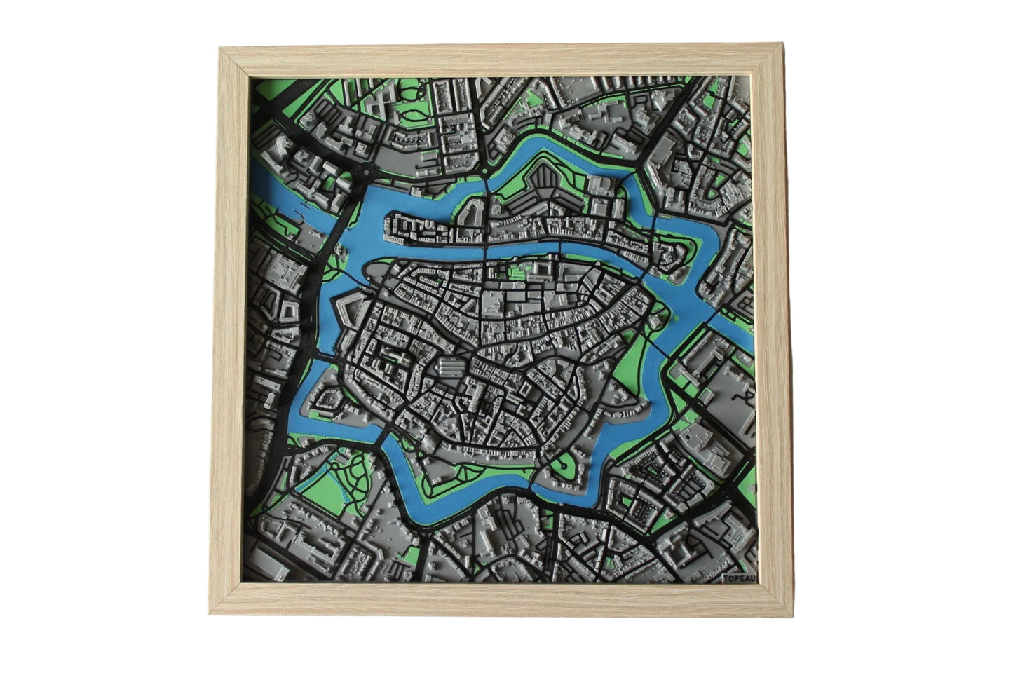 Zwolle 3d plattegrond hout