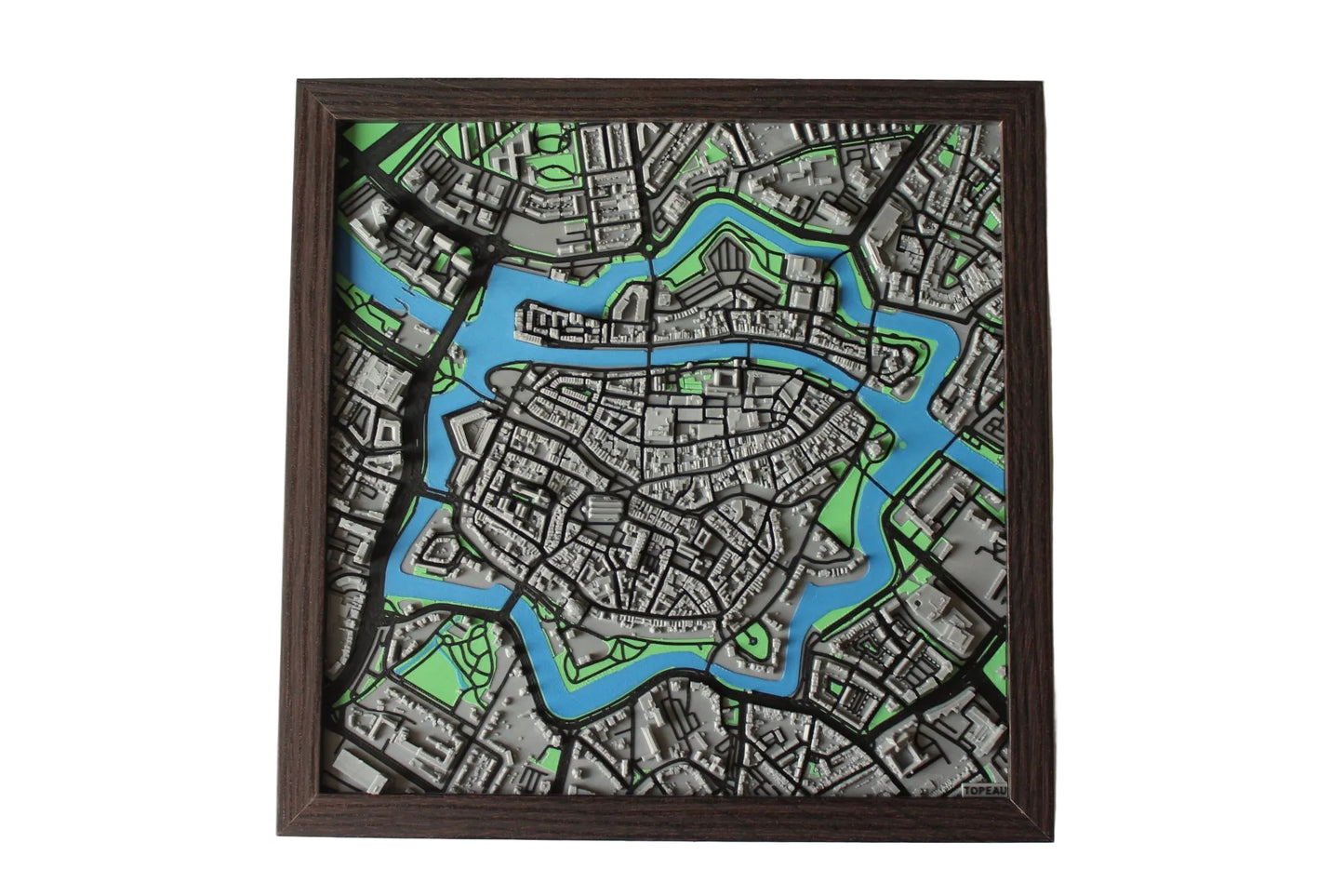Zwolle 3d plattegrond walnoot