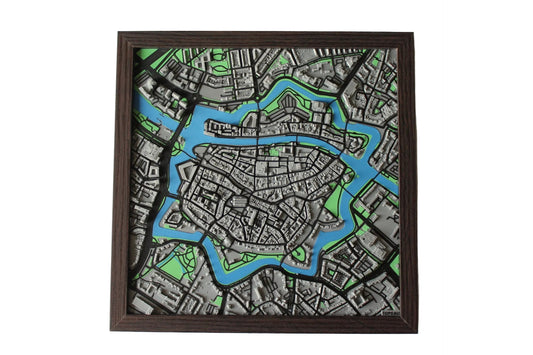 Zwolle 3d plattegrond walnoot