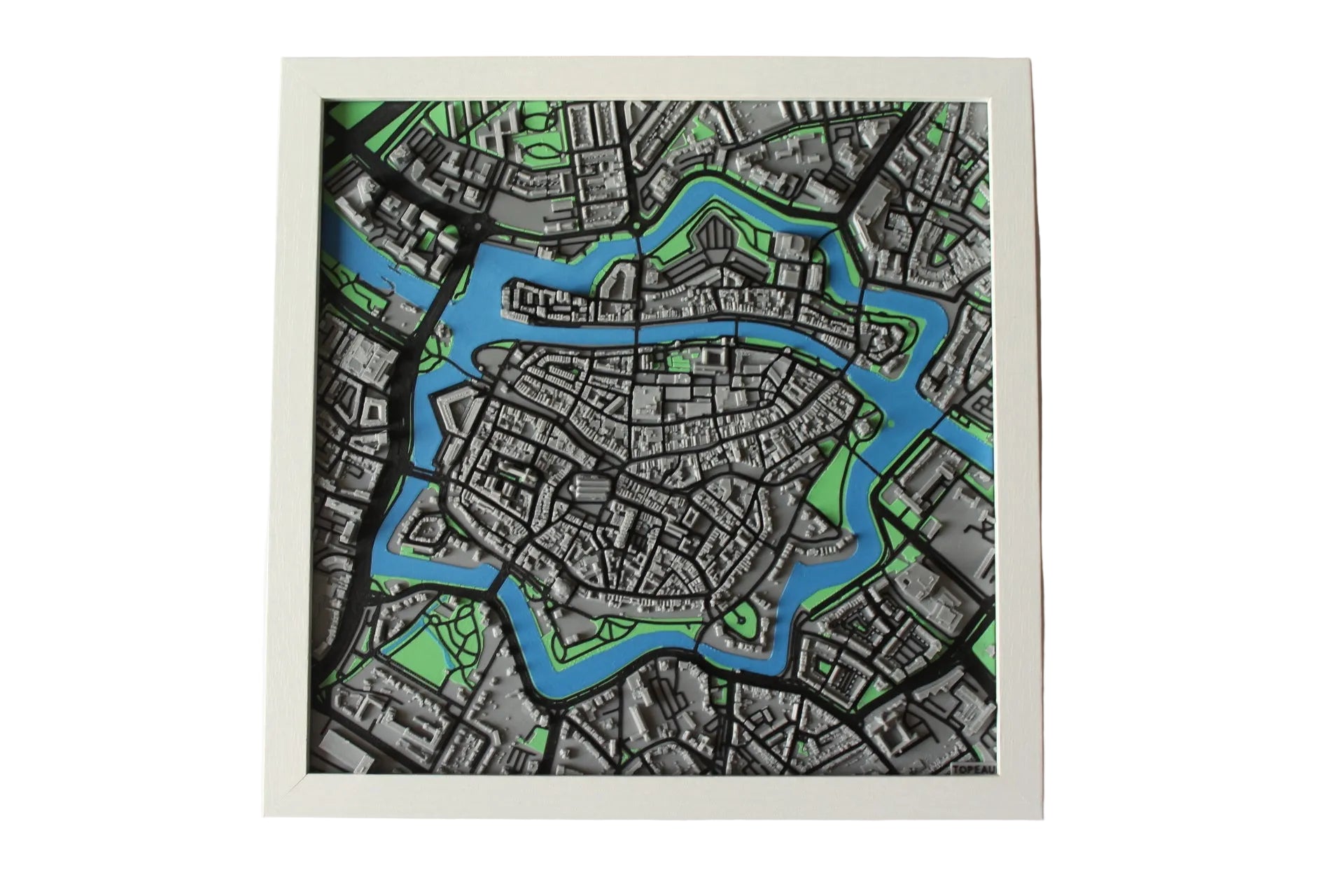Zwolle 3d plattegrond Wit